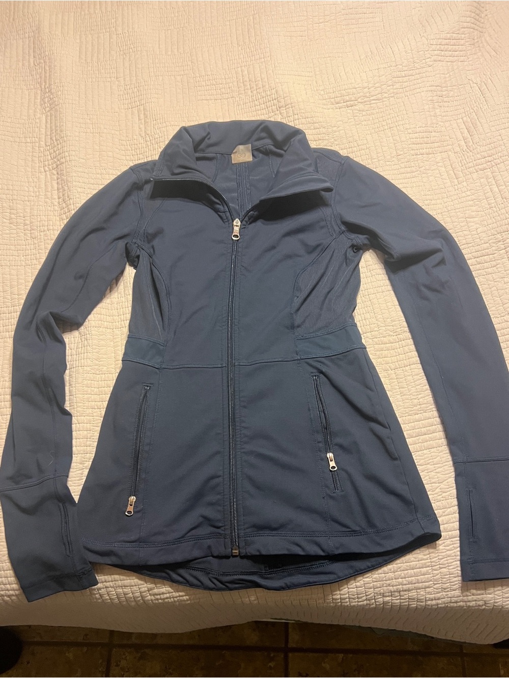 CALIA by Carrie Underwood Navy Utility Zip Jacket